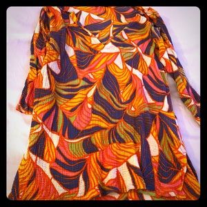 J.Crew Multicolor Tunic Beach Cover-Up